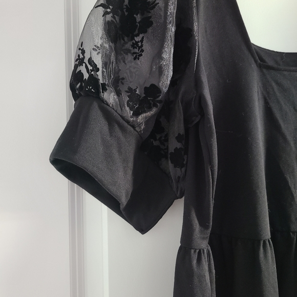 VERO MODA Plus Short Organza Sleeve Dress Size 1x - Picture 3 of 5